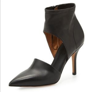 Vince black ankle cuff heels